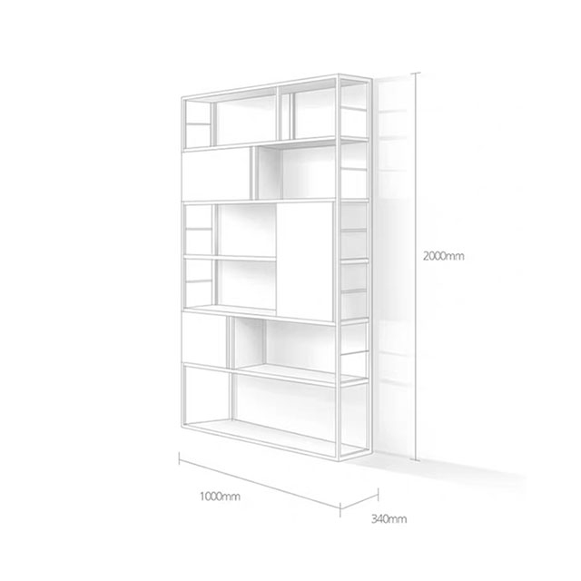 Nelson Industrial Bookshelf - Wood Home HK
