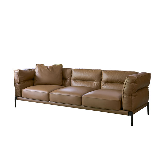 Anton 3 Seater Leather Sofa