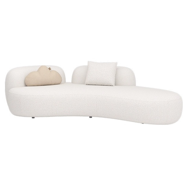 Rosa Fabric Curved Sofa