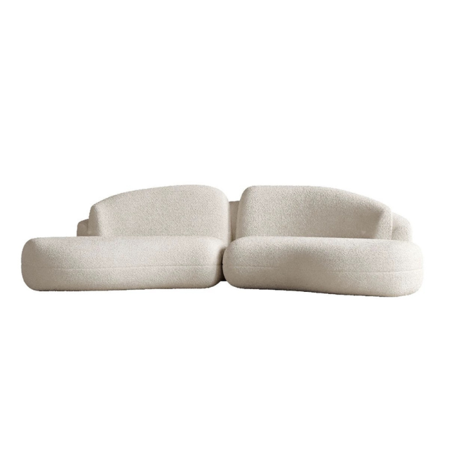 Tima Fabric Curved Sofa